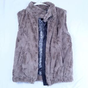 Sanctuary Brown Teddy Jacket Plush Cozy Design